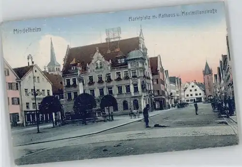 Mindelheim Marktplatz Rathaus Maximilian-Strasse x