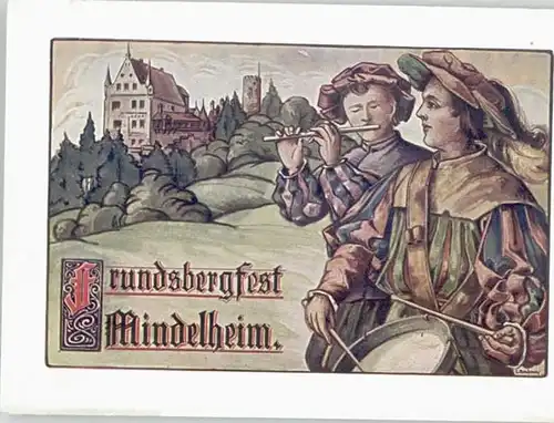 Mindelheim Mindelheim Frundsbergfest Kuenstlerkarte * / Mindelheim /Unterallgaeu LKR