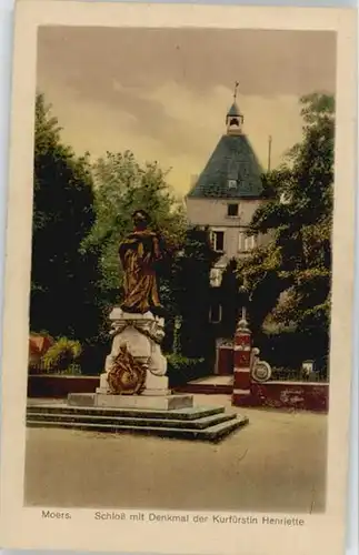 Moers Schloss Denkmal Kurfuerstin Henriette *