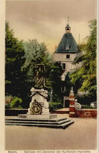 Moers Schloss Denkmal Kurfuerstin Henriette *