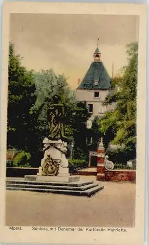 Moers Schloss Denkmal Kurfuerstin Henriette x