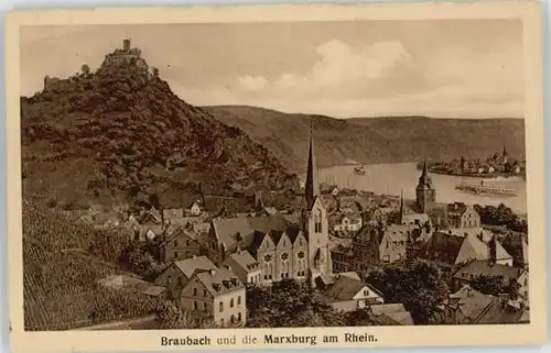 Braubach Rhein Braubach Marxburg * / Braubach /Rhein-Lahn-Kreis LKR