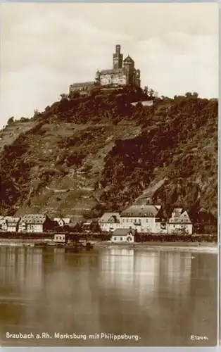 Braubach Rhein Braubach Marksburg * / Braubach /Rhein-Lahn-Kreis LKR