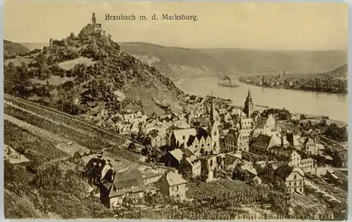 Braubach Rhein Braubach Marksburg * / Braubach /Rhein-Lahn-Kreis LKR