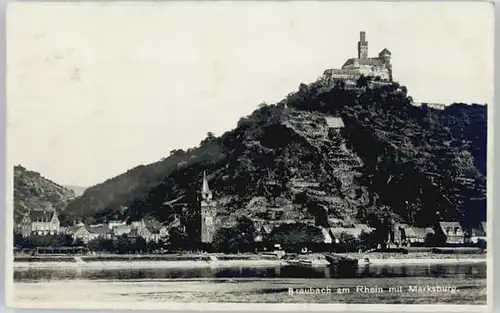 Braubach Rhein Braubach Marksburg * / Braubach /Rhein-Lahn-Kreis LKR