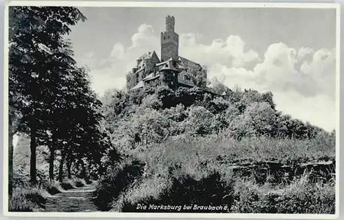 Braubach Rhein Braubach Marksburg x / Braubach /Rhein-Lahn-Kreis LKR