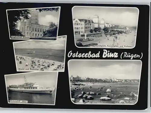 Binz Ruegen Binz Jagdschloss Granitz Strand Motorschiff Binz Konzertplatz Kurhaus x / Binz /Ruegen LKR