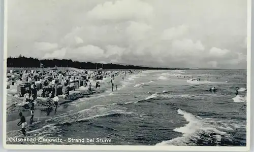 Zinnowitz Ostseebad Usedom Zinnowitz Strand bei Sturm x / Zinnowitz /Ostvorpommern LKR