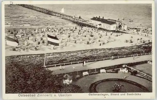 Zinnowitz Ostseebad Usedom Zinnowitz Garten Strand Seebruecke x / Zinnowitz /Ostvorpommern LKR