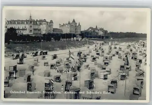 Zinnowitz Ostseebad Usedom Zinnowitz Strand Kurhaus Schwabes Hotel x / Zinnowitz /Ostvorpommern LKR