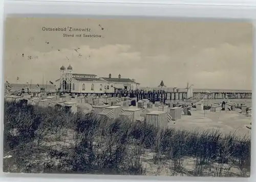 Zinnowitz Ostseebad Usedom Zinnowitz Strand Seebruecke x / Zinnowitz /Ostvorpommern LKR