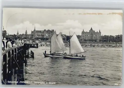 Zinnowitz Ostseebad Usedom Zinnowitz Seebruecke Strand x / Zinnowitz /Ostvorpommern LKR