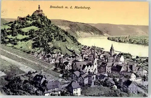 Braubach Rhein Braubach Marksburg x / Braubach /Rhein-Lahn-Kreis LKR