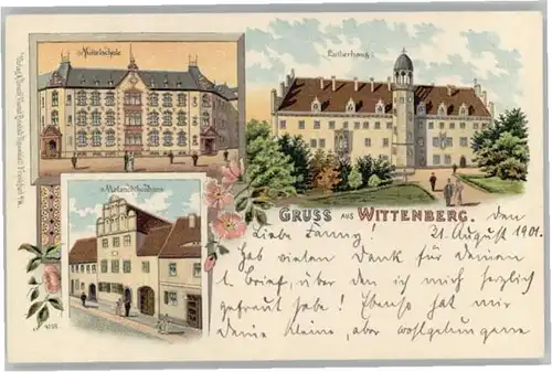 Wittenberg Lutherstadt Wittenberg Schule Melanchthonhaus Lutherhaus * / Wittenberg /Wittenberg LKR