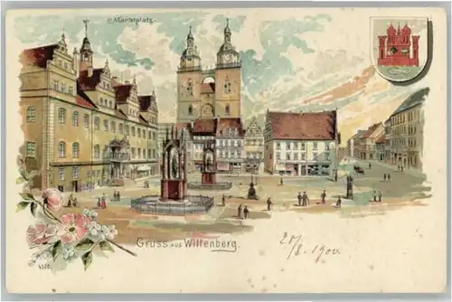 Wittenberg Lutherstadt Wittenberg Wappen Marktplatz * / Wittenberg /Wittenberg LKR