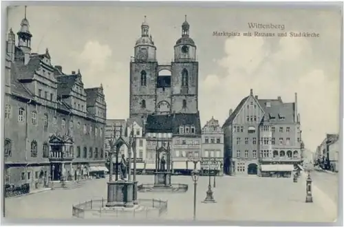 Wittenberg Lutherstadt Wittenberg Marktplatz Rathaus  x / Wittenberg /Wittenberg LKR