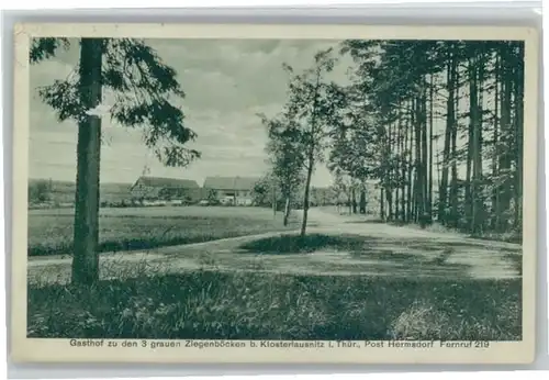 Bad Klosterlausnitz Gasthaus zu den 3 grauen Ziegenboecken x