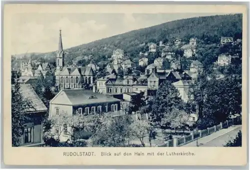 Rudolstadt Hain Lutherkirche x