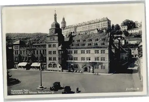 Rudolstadt Marktplatz Schloss Heidecksburg *