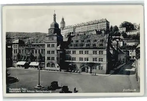 Rudolstadt Marktplatz Schloss Heidecksburg x