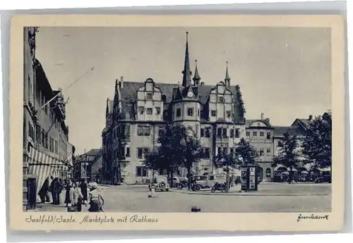 Saalfeld Saale Marktplatz Rathaus *