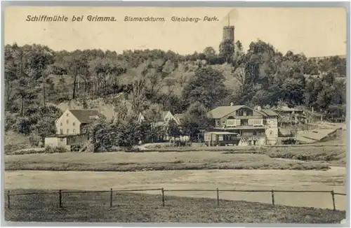Grimma Schiffsmuehle Bismarckturm Gleisberg-Park x