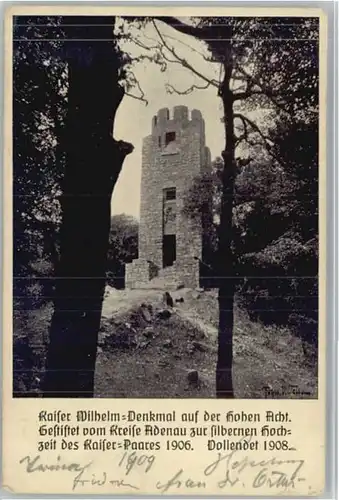 Adenau Kaiser Wilhelm Denkmal Hohen Acht *