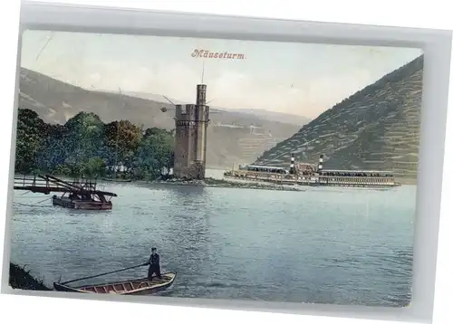 Bingen Rhein Maeuseturm Dampfer x