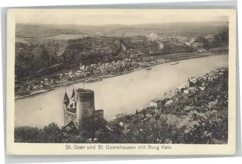 St Goar St. Goarshausen Burg Katz x