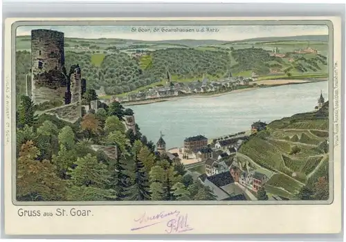 St Goar St. Goarshausen Burg Katz *