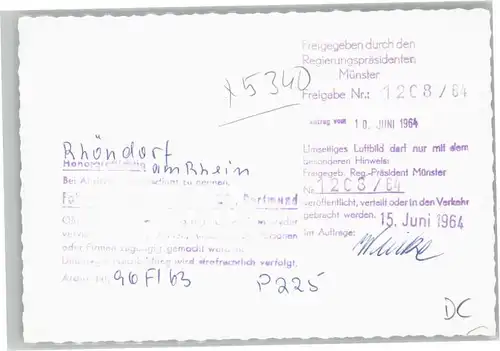 Rhoendorf Fliegeraufnahme *