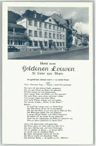 St Goar St Goar Hotel Goldenen Loewen * / Sankt Goar /Rhein-Hunsrueck-Kreis LKR