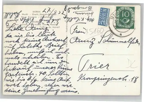 Dueren Rheinland Dueren Arbeitsamt Eberh. Hoesch Museum Kaserne x / Dueren /Dueren LKR