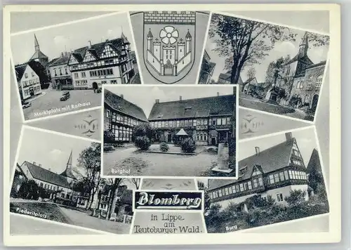 we81063 Blomberg Lippe Piederitplatz * Kategorie. Blomberg Alte Ansichtskarten