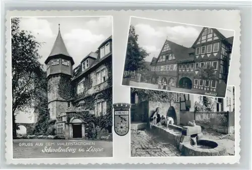 Schwalenberg Rathaus Volkwinbrunnen Burg *