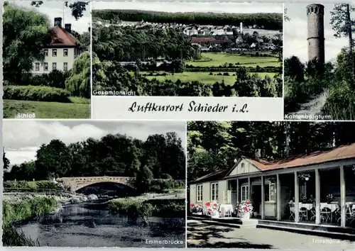 Schieder Schloss Kahlenbergturm Emmerbruecke Trinkhalle *