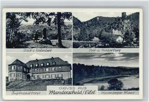 Manderscheid Eifel Manderscheid Niederburg Mosenberger Maar x / Manderscheid /Bernkastel-Wittlich LKR