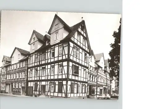 Melsungen Fulda Fachwerkhaeuser Burgstrasse Kirchstrasse / Melsungen /Schwalm-Eder-Kreis LKR