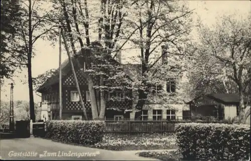 Jonsdorf Gaststaette Lindengarten / Kurort Jonsdorf /Goerlitz LKR