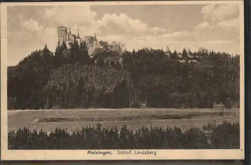 Meiningen Thueringen Schloss Landsberg / Meiningen /Schmalkalden-Meiningen LKR