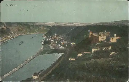 St Goar Rhein Burg / Sankt Goar /Rhein-Hunsrueck-Kreis LKR