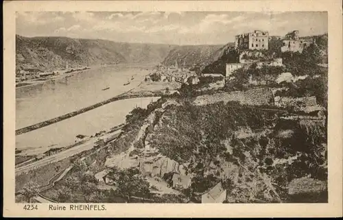 St Goar Ruine Rheinfels / Sankt Goar /Rhein-Hunsrueck-Kreis LKR