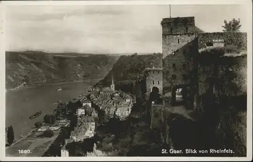 St Goar Ruine Rheinfels Rhein / Sankt Goar /Rhein-Hunsrueck-Kreis LKR