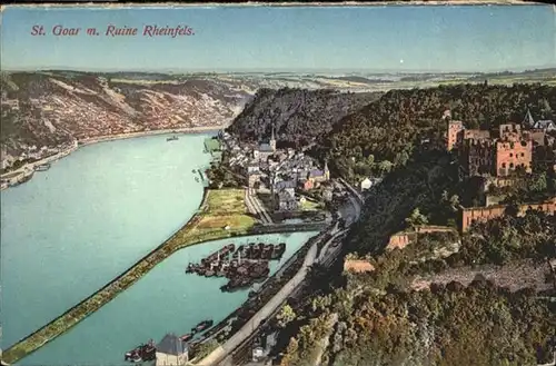 St Goar Ruine Rheinfels / Sankt Goar /Rhein-Hunsrueck-Kreis LKR