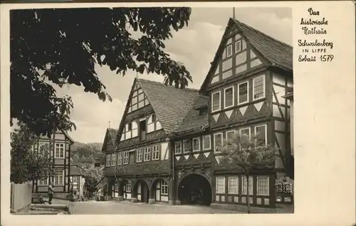 Schwalenberg Histor. Rathaus / Schieder-Schwalenberg /Lippe LKR