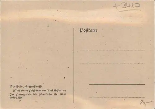 Northeim nach Holzschnitt von Karl Schlotter / Northeim /Northeim LKR