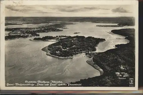 Wannsee Blockhaus Nikolskoe Pfaueninsel Kirche Peter und Paul / Berlin /Berlin Stadtkreis