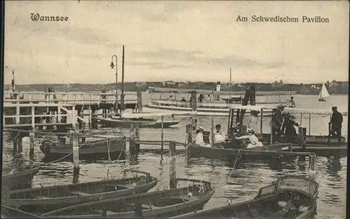 Wannsee Schwedischer Pavillon Boote / Berlin /Berlin Stadtkreis