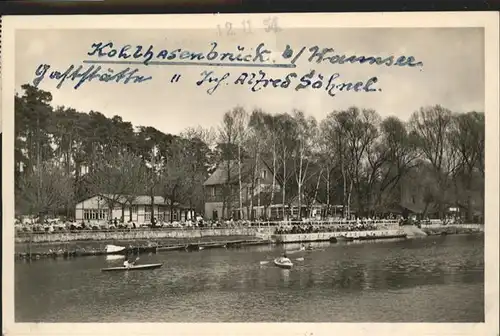 Wannsee Gaststaette Kohlhasenbrueck / Berlin /Berlin Stadtkreis