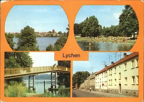 Lychen Strandbad Fuessgaengerbruecke / Lychen /Uckermark LKR